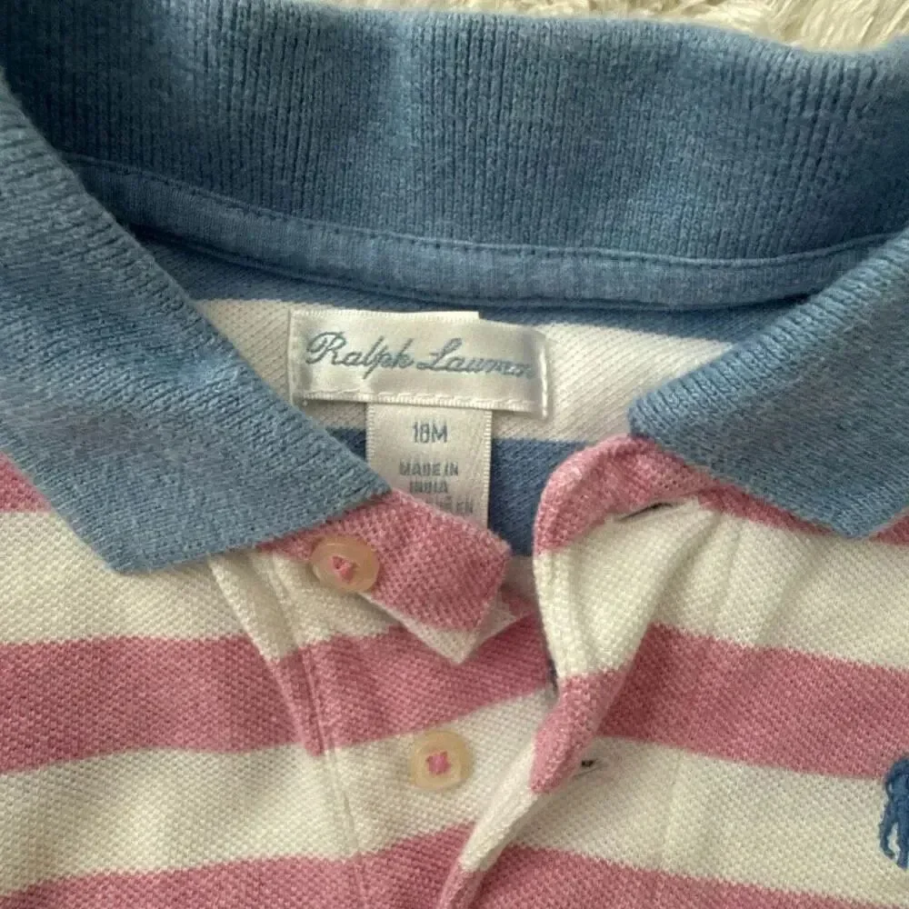 Ralph Lauren Kids Baby Stripe Multi-color Polo shirt 18M